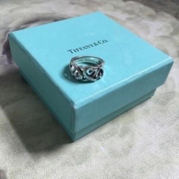 TIFFANY & CO Palamo Hearts Ring - Picture 4 of 4